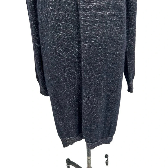 Maison Martin Margiela Charcoal Gray Drape‎ Front Wool Sweater Dress Size Medium - Picture 3 of 11